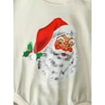 thumbnail image 5 of Diconna Baby Girls Boys Christmas Romper Santa Print Round Neck Jumpsuits Autumn Winter Casual Bodysuits White One Santa 3-6 Months, 5 of 7