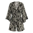 thumbnail image 3 of Mono de verano para mujer mono estampado de poliéster suave con lazo en la parte delantera para ir de compras ANGGREK Otros, 3 of 8