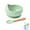 Light Green, variant on Baby Bowls with Suction | Stay Put Silicone Food Bowl for Babies Kids Toddlers Infants | 6 Oz Non-Toxic Straw Training Cup with Handles | Food Grade Soft Safe BPA-Free Silicone