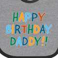 thumbnail image 4 of Inktastic Happy Birthday Daddy Boys or Girls Baby Bib, 4 of 4