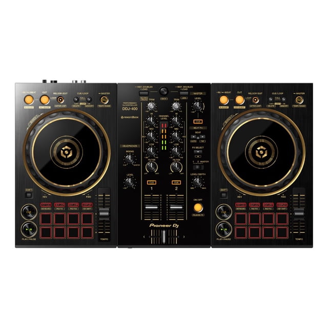 Controlador DDJ-400-N Pioneer DJ Software Rekordbox Dorado