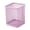 Pink, variant on Sktrjpolfis Mesh Plastic Pen Cup, 3.5x3.9in Desktop Pencil Holder, Cylindrical Stationery Organizer Jar for Office & Home Desk Storage