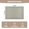thumbnail image 3 of Sm:)e Placemats Set of 4 - Heat Resistant Non-Slip Place mats for Dining Table,Heat and Stain Resistant Indoor/Outdoor Place mats, Washable Durable PVC Table Mats, 3 of 7