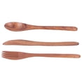 thumbnail image 1 of Kitchen Flatware Sets, Wooden Dinner Utensil Set Wooden Tableware, Kitchen Tableware for Picnic Barbecue, 1 of 8