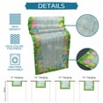 thumbnail image 6 of Green Easter Table Runner 36 Inches Long Farmhouse Dress Scarves, Spring Floral Eggs Elegant Pastoral Wooden Dining Tablerunner for Coffee Table/Kitchen Island/Party Décor, Small 13" x 36", 6 of 8