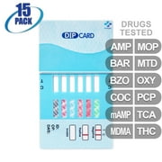 Mintegrity [15pk] - 12-Panel Dip Card Instant Urine Drug Test - (AMP/BAR/BZO/COC/mAMP/MDMA/MOP/MTD/OXY/PCP/TCA/THC) #MI-WDOA-7125