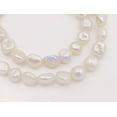 thumbnail image 3 of EOEMY 8mmx10mm Natural White Baroque Keshi Pearl Gemstone Loose Beads 15" Crafts, 3 of 3