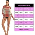 thumbnail image 3 of joogoo Womens UPF 50+ Rash Guard Rustic Checkered Long Sleeve UV Protection Sun Shirts Tops S, 3 of 7