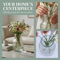 thumbnail image 4 of Unique Bargains Modern Geometric Wide Mouth Thickened Flower Vase Clear 3.5"x3.5"x8.3", 4 of 5
