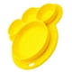 thumbnail image 3 of Bearachild de cena para niños, alimentación de silicona, frutas, dividido, cuenco, forma de pata, vajilla de alimentación, juguete para Mostrada Amarillo Bearachild HA003350-06, 3 of 6
