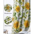 thumbnail image 3 of Sunflower Kitchen Curtains Watercolor Summer Floral Pastoral Cafe Short Curtains for Bathroom Blackout Window Curtain Grommet Small Window Treatment Tier Drapes for Bedroom Living Room 27.5"x39"x2, 3 of 9