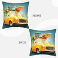 thumbnail image 3 of Kll Summer Funny Retro Car Decorative Throw Pillow Covers Velvet Soft For Couch Sofa Bedroom Living Room Outdoor -16"X16", 3 of 8