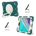 thumbnail image 5 of iPad Mini 5th/4th Generation Case, Protective Case with Pencil Holder, [Crossbody Strap], Full-Body Silicone+PC Rotatable Kickstand & Hand Strap for iPad Mini 5 / 4, Green, 5 of 11