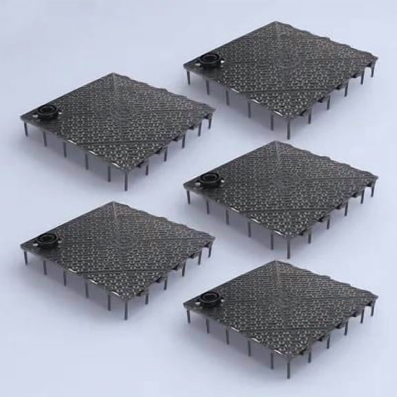 LOLIPPYY 5Pcs Tank Bottom Filter Plate Grid Black Plastic Aqua Separator for Aquarium Use