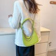 thumbnail image 3 of Mujer PU Gran capacidad Fashionalbe Simple Commuter Bolso Underarm Bag (verde), 3 of 8