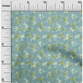 thumbnail image 2 of oneOone Cotton Poplin Grayish Blue Fabric Floral Quilting Supplies Print Sewing Fabric By The Yard 56 Inch Wide, 2 of 4