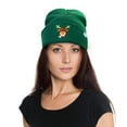 thumbnail image 4 of DALIX Rudolph Adult Beanie Christmas Holiday Winter Stocking Hat in Green, 4 of 7
