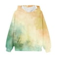 thumbnail image 4 of Piuwrlz Hood Sweatshirts Teen Girls Winter Hoodies Loose Hoodie Yellow Size 9-10Years, 4 of 5