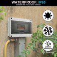 thumbnail image 4 of Waterproof Electrical Box, IP65 8-MODULES Electrical Circuit Breaker Box, Waterproof Outdoor Electrical Box, Control Cabinet, Junction Box for Outdoo, 4 of 5