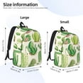 thumbnail image 3 of Yiaed Cactus And Succulent Print Backpack, Premium Laptop Backpack, Travel Backpack for Women, Lightweight Backpacks, Comfortable Back Pack-Medium, 3 of 5