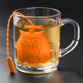thumbnail image 4 of Huayishang Silicone Tea Separator Owl Tea Maker SiliconeTea Drains Reusable Creative Owl Wises Owl Tea Maker, 4 of 7