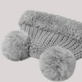 thumbnail image 2 of Luxalzxs Womens Winter Hats Beanie Hats Plush Cable Knit Soft Cute Beanie with Double Pompom, 2 of 4