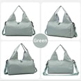 thumbnail image 3 of Travel Yoga Gym Bag for Adult Teen, Carrying Workout Gear, Makeup, and Accessories, Shoe Compartment and Wet Dry Storage Pockets, 3 of 7