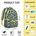 thumbnail image 6 of "Dinosaur Print Backpack for Students & Adults - Waterproof Laptop Backpack for College & High School, Durable School Backpack with Multiple Pockets for Travel", 6 of 6