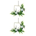thumbnail image 4 of Matsuzay Decoraciones de boda - Durabilidad duradera Fácil de limpiar Flor artificial de bajo mantenimiento Cuadrado de rosas blancas para Rosa blanca cuadrado 2piezas, 4 of 6