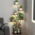 thumbnail image 4 of Plant Stand Indoor with Grow Light, 8 Tiered 64" Tall Indoor Plant Shelves for Multiple Plants, Large Metal Plant Shelf, Lighted Plant Stand for Indoor, Balcony, Living Room, 4 of 7