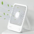 thumbnail image 1 of Ventilador de escritorio JISULIFE FA26 recargable, 4500 mAh, 180°, plegable, Wh, 1 of 3
