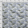 thumbnail image 2 of oneOone Organic Cotton Poplin Twill Fabric Leaves & Floral Ikat Printed Fabric 1 Yard 42 Inch Wide, 2 of 4