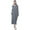 Grey (Women), variant on XBASW Women's Mens Long Robe Hooded Bathrobe Zipper Bath Towel Couple Full Length Solid with Pocket Sleepwear M-XL