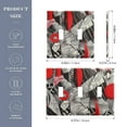 thumbnail image 2 of Red and Gray Abstract Art Light Switch Cover Decorative 2 Gang Wall Plate Toggle Switchplate Faceplate, 2 of 7