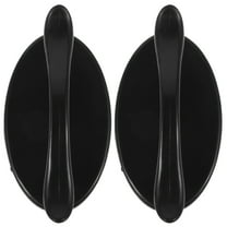 Niceauty 2Pcs Black Self Adhesive Drawer Pull Handle Stick on Cabinet Pulls for Glass Doors