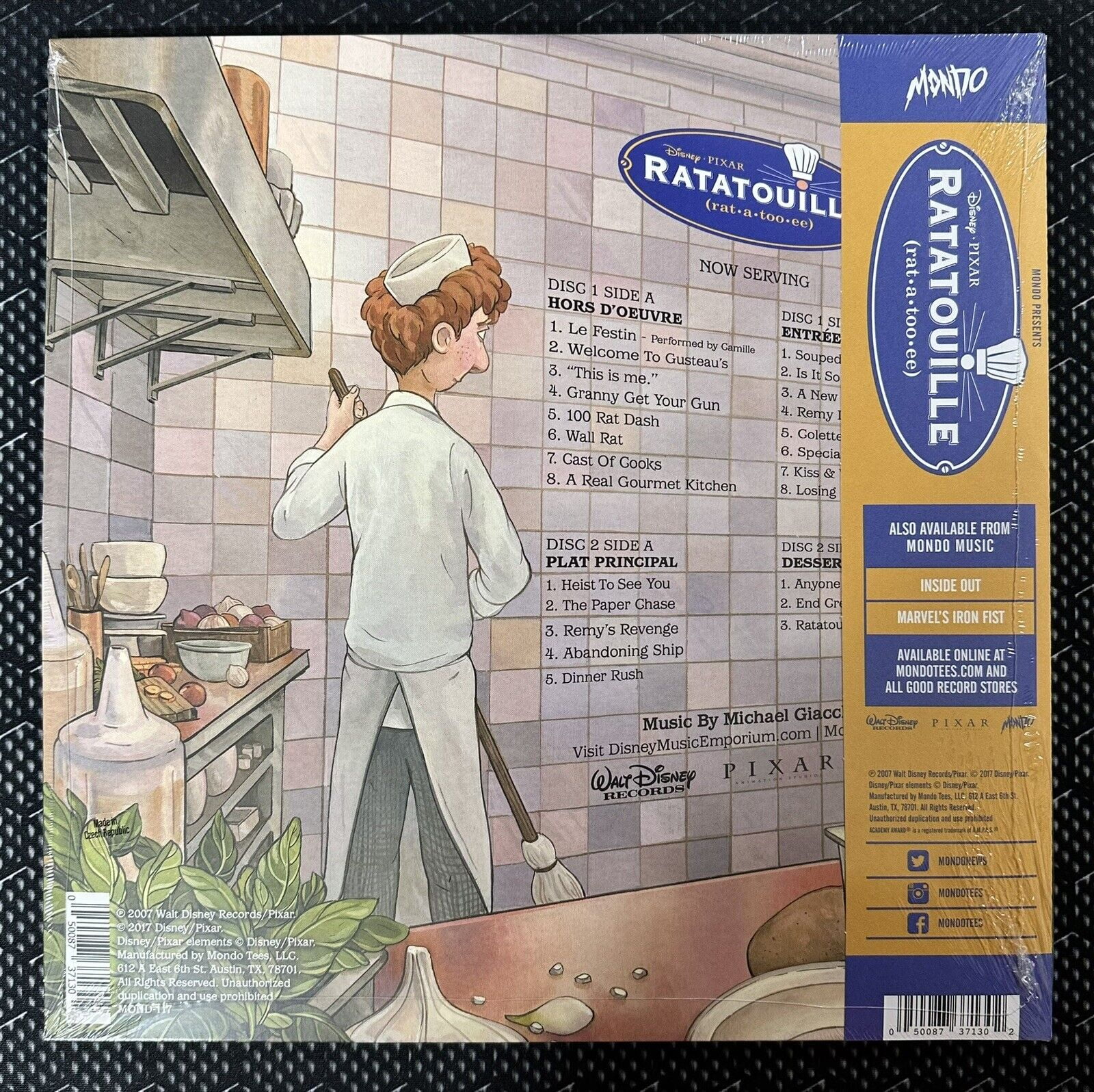 レミーのおいしいレストラン　ratatouille レコード　vinyl Ratatouille – Original Motion Picture Soundtrack 2XLP – Mondo