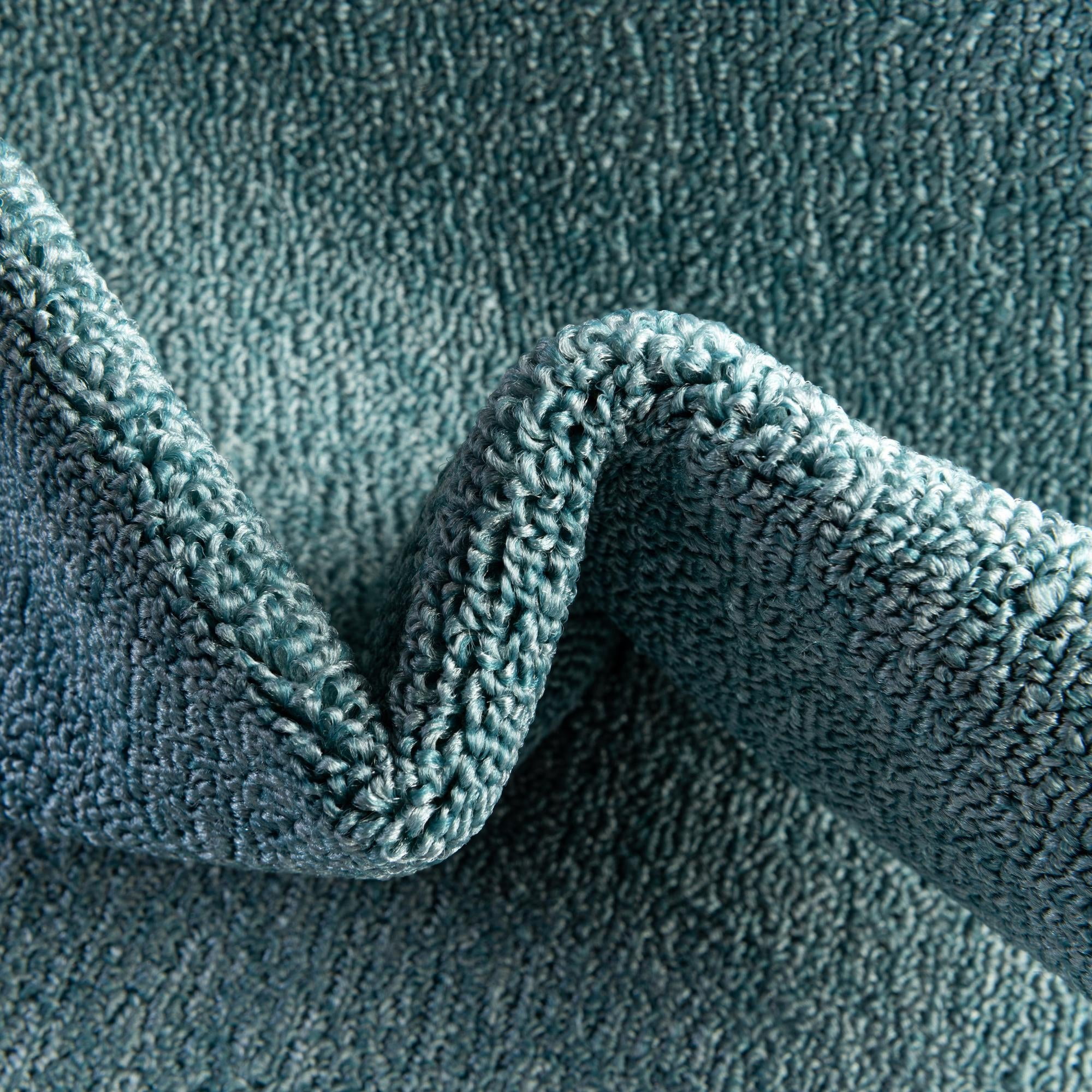 Unique Loom Everyday Solid Collection Area Rug - Mono (5' 3" x 8' Rectangle Aquamarine Blue)
