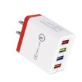 thumbnail image 2 of Zeus Portable Travel 4 USB Ports Fast Charging QC 3.0 Wall Charger Power Adapter, 2 of 7