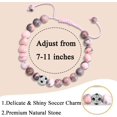 thumbnail image 5 of Women's Soccer Bracelet Perfect for daughters, friends, nieces, and granddaughters Birthday/Christmas/Thanksgiving gift, 5 of 5