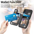 thumbnail image 3 of Phone Case for Samsung Galaxy A50 A50S A30S Wallet Cover with Screen Protector and Zipper Credit Card Holder Stand Leather Cell Accessories Glaxay A 50 50S 30S Gaxaly S50 50A SM A505G Women Men Black, 3 of 11