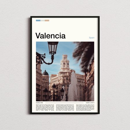 POSTER Valencia Print, Valencia Poster, Valencia Wall Art, Spain Art Print, Valencia Photo, Valencia Gifts-UNFRAMED