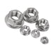 thumbnail image 4 of 10 tornillos de tuercas de brida dentadas métricas de acero inoxidable M6. 10mm Cola Tuercas de la brida dentada, 4 of 7