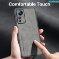 thumbnail image 3 of Cuero Gamuza Funda Redmi Note 12S Case Toque Cómodo Anti-huella digital Borde de TPU suave Proteger la cámara Proteger la pantalla a prueba de choques, 3 of 4