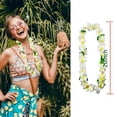 thumbnail image 3 of Collares hawaianos Leis Forellfit, color blanco, 105 cm, 24 unidades, 3 of 4
