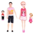 thumbnail image 4 of Conjunto de muñecas familiares, papá, mamá embarazada, mujer, hombre, bebé, ropa hermosa, muñecas educativas conjuntas, 4 of 14