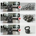 thumbnail image 6 of TLGREEN Adjustable Kettlebell Set- 7 Weights (22.5lb/44lb), Quick-Change Weight Dial and Weight Plate Safety Lock, for Full-Body Workout & Cross-Training, 6 of 11