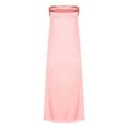 thumbnail image 4 of Generic Satin Silk Backless Tube Tops Maxi Dress for Women Low Back Hollow Out Elegant Strapless Long Dresses, 4 of 6