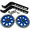 Blue, variant on Mosiee Bicycle Flashing Assist Wheel Accessories 12/14/16/20 Inch Balance Guard Wheels Blue