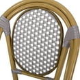 thumbnail image 4 of French Bistro Chair Duo - Rust- Aluminum, , 18.5"w X 21.5"d 35"h, White Gray Accent (2) Rust- White/gray, 4 of 6