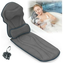 Full Body Bath Pillows for Tub Luxury Bathtub Pillow Cushion for Head,Shoulder,Back&Lumbar Support Thick Tub Pillow for Bathtub for Women Relaxing Soft 5D Air Mesh Mat 12 Non-Slip Power Suction Cups